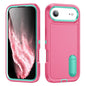 Rugged PC + Silicone Phone Case with Holder, For iPhone Air, For iPhone 16 Pro Max