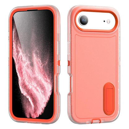 Rugged PC + Silicone Phone Case with Holder, For iPhone Air, For iPhone 16 Pro Max