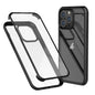 Double-sided Plastic Glass Phone Protective Case, For iPhone 17e / 16e, For iPhone 16 Pro Max, For iPhone 16 Pro, For iPhone 16 Plus, For iPhone 16, For iPhone 15 Pro Max, For iPhone 15 Pro, For iPhone 15 Plus