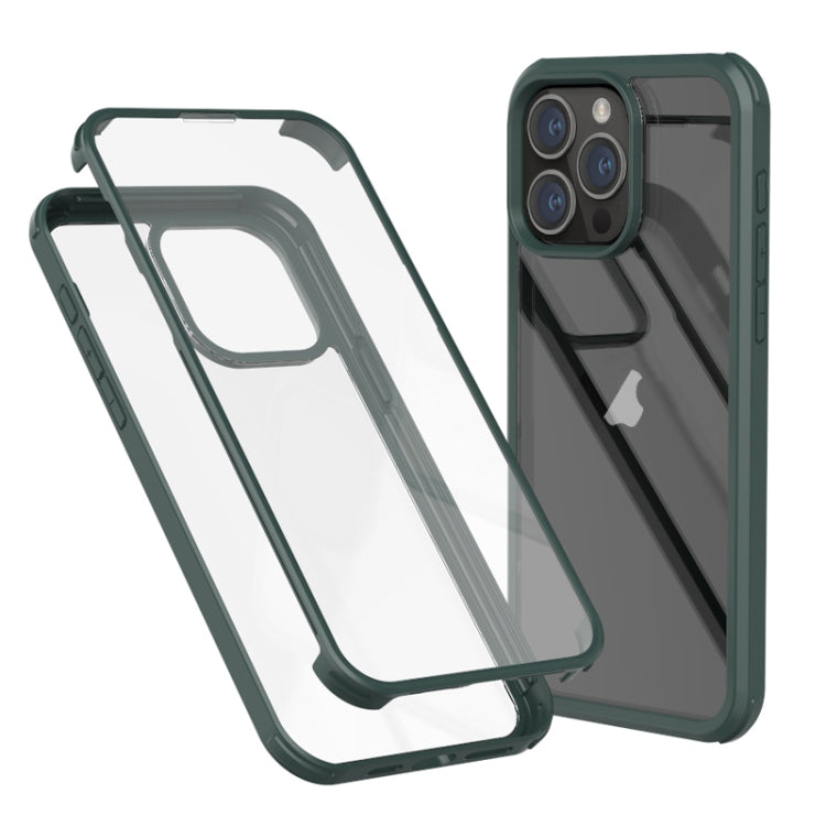 Double-sided Plastic Glass Phone Protective Case, For iPhone 17e / 16e, For iPhone 16 Pro Max, For iPhone 16 Pro, For iPhone 16 Plus, For iPhone 16, For iPhone 15 Pro Max, For iPhone 15 Pro, For iPhone 15 Plus