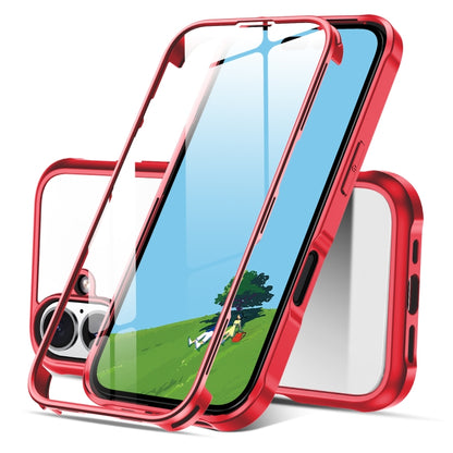 Double-sided Plastic Glass Phone Protective Case, For iPhone 17e / 16e, For iPhone 16 Pro Max, For iPhone 16 Pro, For iPhone 16 Plus, For iPhone 16, For iPhone 15 Pro Max, For iPhone 15 Pro, For iPhone 15 Plus