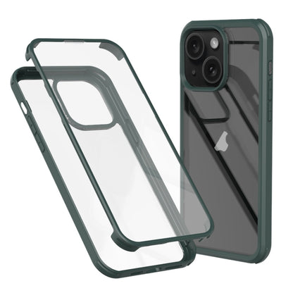 Double-sided Plastic Glass Phone Protective Case, For iPhone 17e / 16e, For iPhone 16 Pro Max, For iPhone 16 Pro, For iPhone 16 Plus, For iPhone 16, For iPhone 15 Pro Max, For iPhone 15 Pro, For iPhone 15 Plus