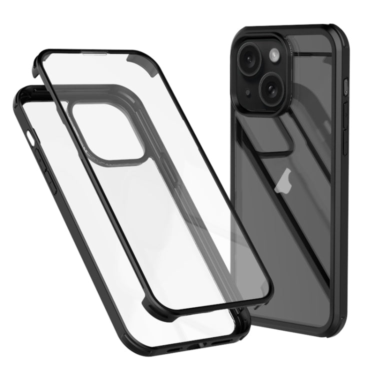 Double-sided Plastic Glass Phone Protective Case, For iPhone 15, For iPhone 14 Plus, For iPhone 14, For iPhone 14 Pro, For iPhone 14 Pro Max, For iPhone 13 Pro Max, For iPhone 13 Pro, For iPhone 13