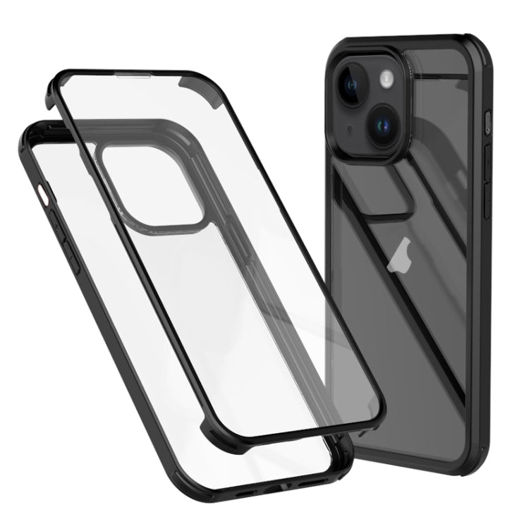 Double-sided Plastic Glass Phone Protective Case, For iPhone 15, For iPhone 14 Plus, For iPhone 14, For iPhone 14 Pro, For iPhone 14 Pro Max, For iPhone 13 Pro Max, For iPhone 13 Pro, For iPhone 13