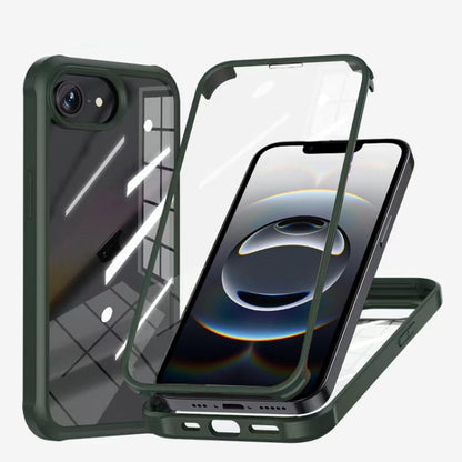 Double-sided Plastic Glass Phone Protective Case, For iPhone 17e / 16e, For iPhone 16 Pro Max, For iPhone 16 Pro, For iPhone 16 Plus, For iPhone 16, For iPhone 15 Pro Max, For iPhone 15 Pro, For iPhone 15 Plus
