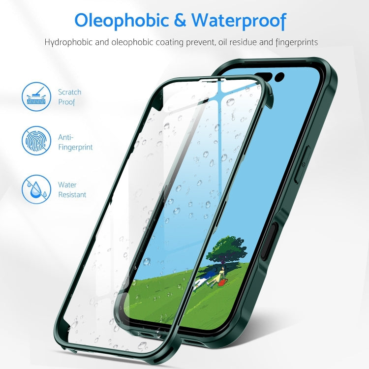 Double-sided Plastic Glass Phone Protective Case, For iPhone 15, For iPhone 14 Plus, For iPhone 14, For iPhone 14 Pro, For iPhone 14 Pro Max, For iPhone 13 Pro Max, For iPhone 13 Pro, For iPhone 13