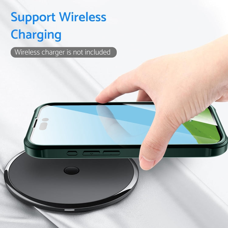 Double-sided Plastic Glass Phone Protective Case, For iPhone 17e / 16e, For iPhone 16 Pro Max, For iPhone 16 Pro, For iPhone 16 Plus, For iPhone 16, For iPhone 15 Pro Max, For iPhone 15 Pro, For iPhone 15 Plus