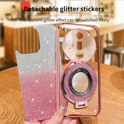 Plated Gradient Glitter Round Holder TPU Phone Case, Series 1