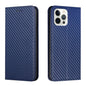 Carbon Fiber Texture Magnetic Flip Leather Phone Case, For iPhone Air, For iPhone 16 Pro Max, For iPhone 16 Pro, For iPhone 16 Plus