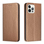 Carbon Fiber Texture Magnetic Flip Leather Phone Case, For iPhone Air, For iPhone 16 Pro Max, For iPhone 16 Pro, For iPhone 16 Plus