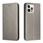 Carbon Fiber Texture Magnetic Flip Leather Phone Case, For iPhone Air, For iPhone 16 Pro Max, For iPhone 16 Pro, For iPhone 16 Plus