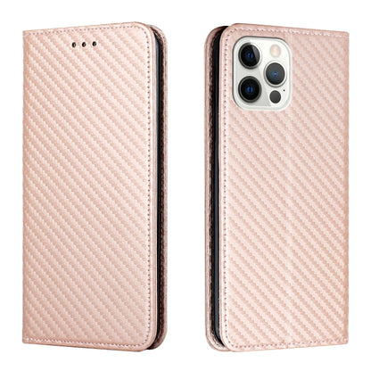 Carbon Fiber Texture Magnetic Flip Leather Phone Case, For iPhone Air, For iPhone 16 Pro Max, For iPhone 16 Pro, For iPhone 16 Plus