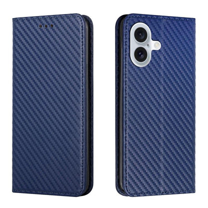 Carbon Fiber Texture Magnetic Flip Leather Phone Case, For iPhone 18 Pro / 17 Pro, For iPhone 18 Pro Max / 17 Pro Max, For iPhone 17e / 16e, For iPhone 17