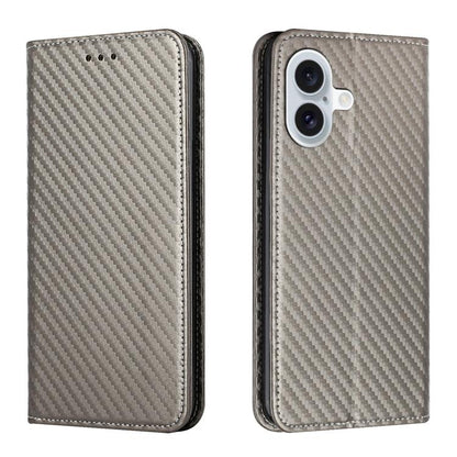 Carbon Fiber Texture Magnetic Flip Leather Phone Case, For iPhone 18 Pro / 17 Pro, For iPhone 18 Pro Max / 17 Pro Max, For iPhone 17e / 16e, For iPhone 17