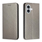 Carbon Fiber Texture Magnetic Flip Leather Phone Case, For iPhone 18 Pro / 17 Pro, For iPhone 18 Pro Max / 17 Pro Max, For iPhone 17e / 16e, For iPhone 17