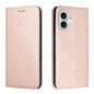 Carbon Fiber Texture Magnetic Flip Leather Phone Case, For iPhone 17e / 16e, For iPhone 17 Pro Max, For iPhone 17 Pro, For iPhone 17