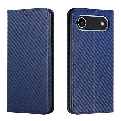 Carbon Fiber Texture Magnetic Flip Leather Phone Case, For iPhone Air, For iPhone 16 Pro Max, For iPhone 16 Pro, For iPhone 16 Plus
