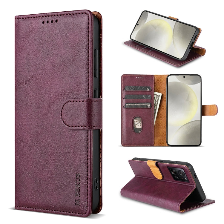 N.BEKUS CSJ-P1 Solid Color Leather Phone Case, For Xiaomi 14 Ultra, For Xiaomi 14, For Xiaomi 13T / 13T Pro, For Xiaomi 13 Ultra