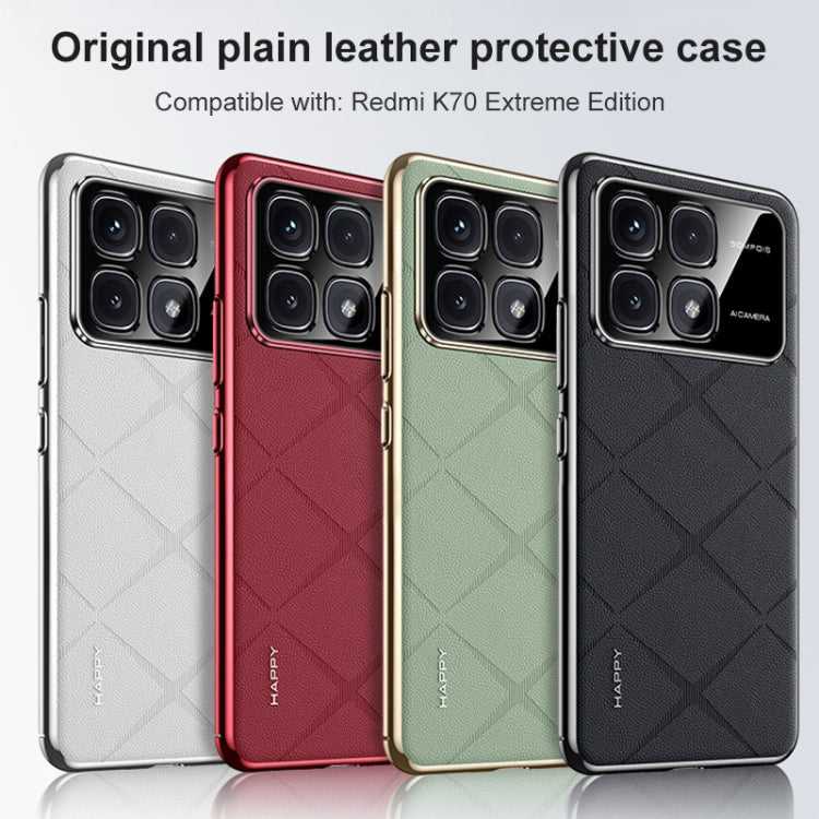 Plain Leather PC Phone Case