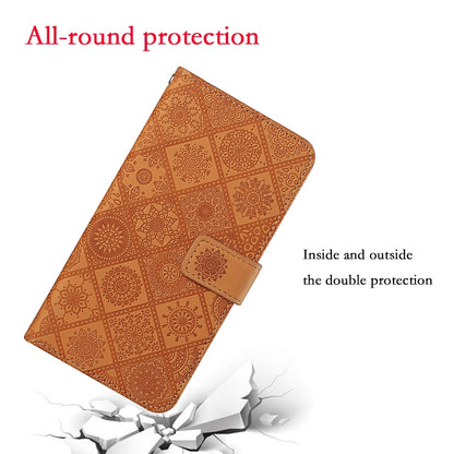 Ethnic Style Embossed Pattern Leather Phone Case