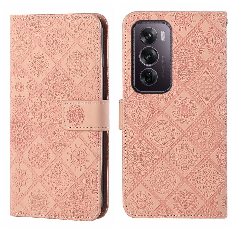 Ethnic Style Embossed Pattern Leather Phone Case, For OPPO Reno12 F Global, For OPPO Reno12 Pro Global, For OPPO Reno12 5G Global