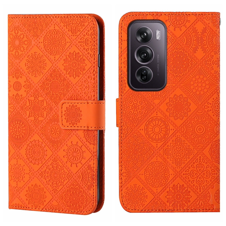 Ethnic Style Embossed Pattern Leather Phone Case