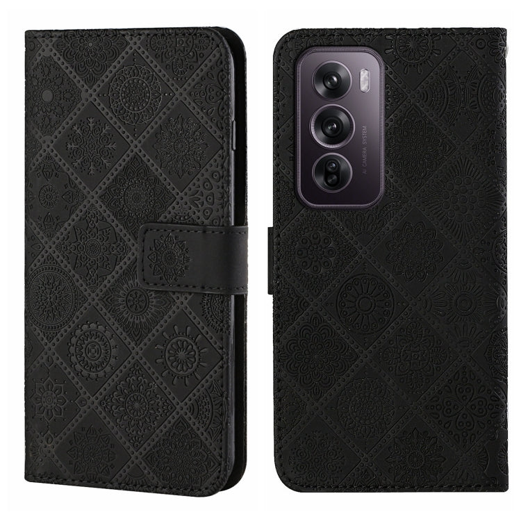 Ethnic Style Embossed Pattern Leather Phone Case