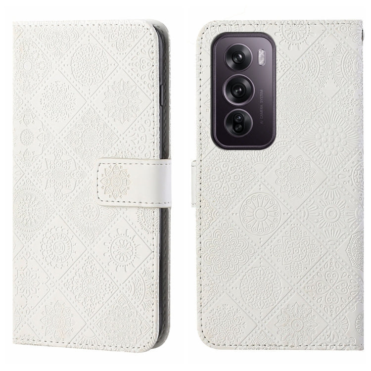 Ethnic Style Embossed Pattern Leather Phone Case, For OPPO Reno12 F Global, For OPPO Reno12 Pro Global, For OPPO Reno12 5G Global