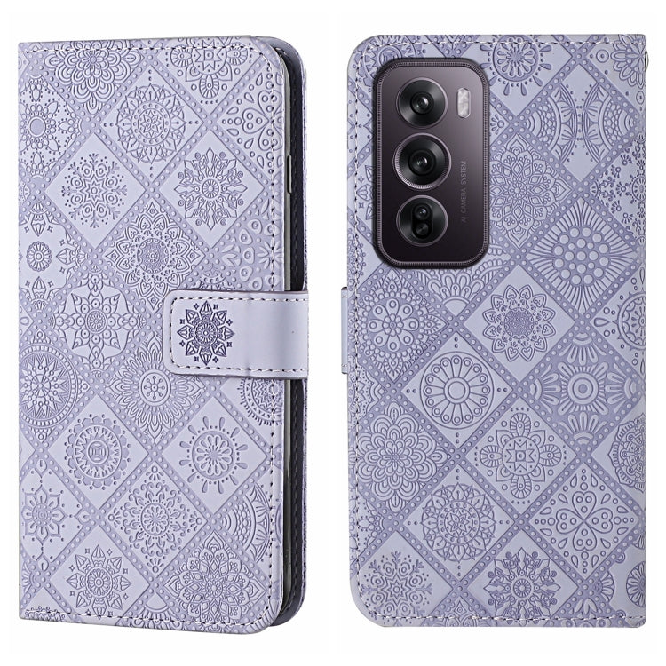 Ethnic Style Embossed Pattern Leather Phone Case, For OPPO Reno12 F Global, For OPPO Reno12 Pro Global, For OPPO Reno12 5G Global