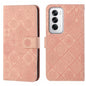 Ethnic Style Embossed Pattern Leather Phone Case