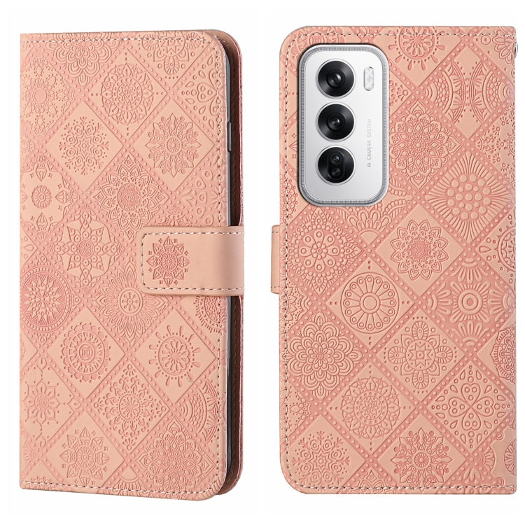 Ethnic Style Embossed Pattern Leather Phone Case, For OPPO Reno12 F Global, For OPPO Reno12 Pro Global, For OPPO Reno12 5G Global