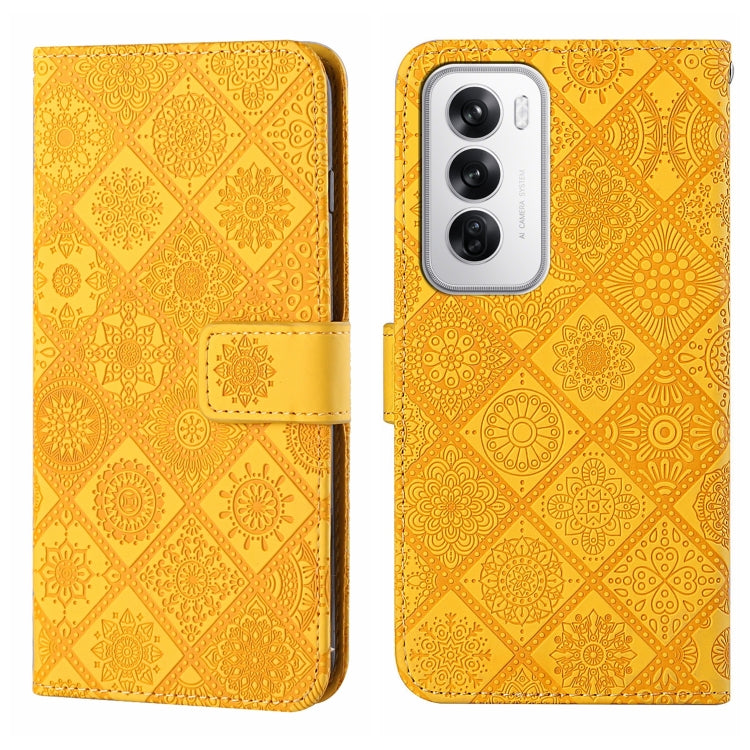 Ethnic Style Embossed Pattern Leather Phone Case