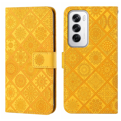 Ethnic Style Embossed Pattern Leather Phone Case