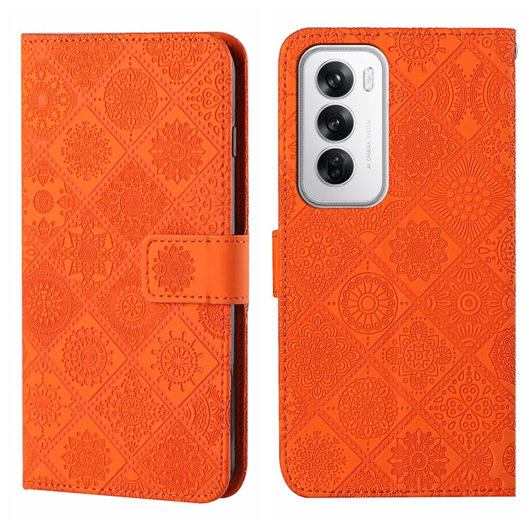 Ethnic Style Embossed Pattern Leather Phone Case, For OPPO Reno12 F Global, For OPPO Reno12 Pro Global, For OPPO Reno12 5G Global