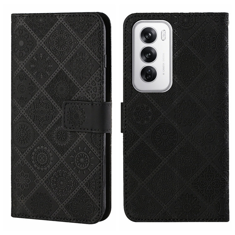 Ethnic Style Embossed Pattern Leather Phone Case, For OPPO Reno12 F Global, For OPPO Reno12 Pro Global, For OPPO Reno12 5G Global