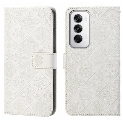 Ethnic Style Embossed Pattern Leather Phone Case