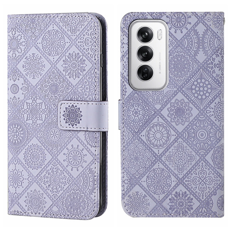 Ethnic Style Embossed Pattern Leather Phone Case, For OPPO Reno12 F Global, For OPPO Reno12 Pro Global, For OPPO Reno12 5G Global
