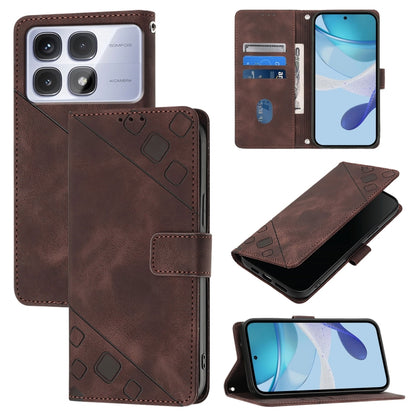 Skin-feel Embossed Leather Phone Case