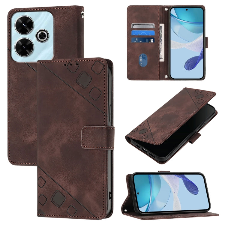 Skin-feel Embossed Leather Phone Case