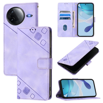 Skin-feel Embossed Leather Phone Case, For Redmi 15 5G Global / 15 4G SEA, For Redmi 15 5G / 4G EU 171mm, For Redmi Note 14 4G 164.84mm, For Redmi K80 5G / K80 Pro 5G