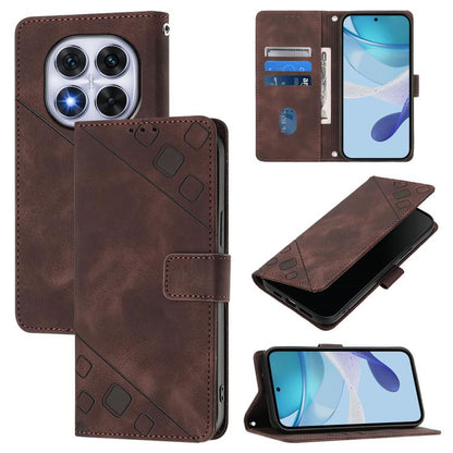 Skin-feel Embossed Leather Phone Case, For Redmi Note 14 Pro 5G Global, For Redmi K70 Ultra 5G Global, For Redmi 13 4G