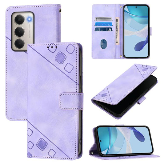 Skin-feel Embossed Leather Phone Case, For Redmi 15 5G Global / 15 4G SEA, For Redmi 15 5G / 4G EU 171mm, For Redmi Note 14 4G 164.84mm, For Redmi K80 5G / K80 Pro 5G
