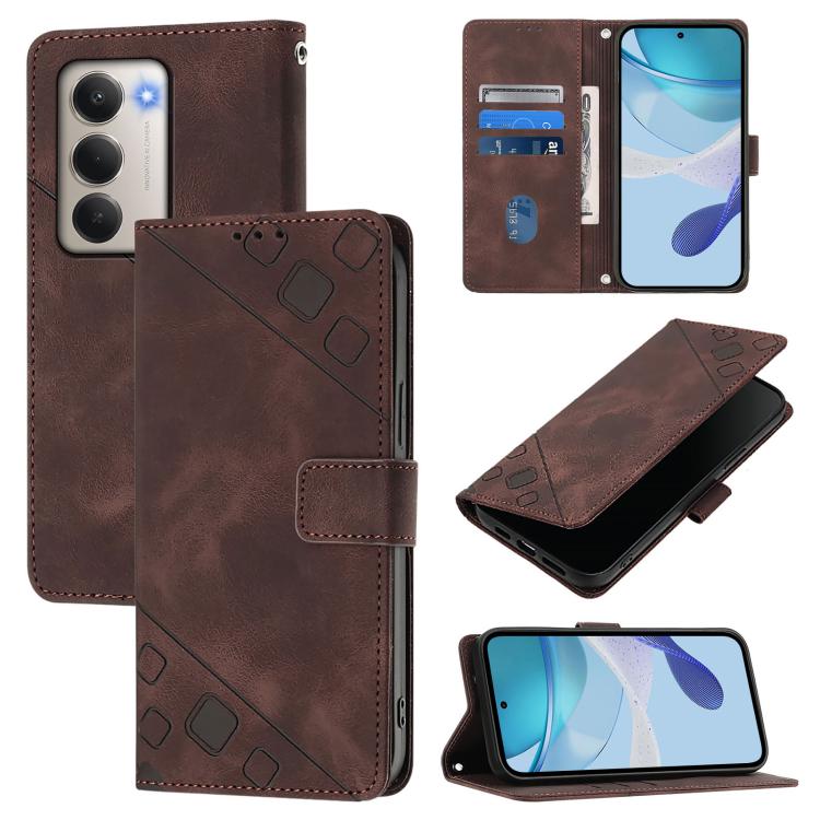Skin-feel Embossed Leather Phone Case, For Redmi 15 5G Global / 15 4G SEA, For Redmi 15 5G / 4G EU 171mm, For Redmi Note 14 4G 164.84mm, For Redmi K80 5G / K80 Pro 5G