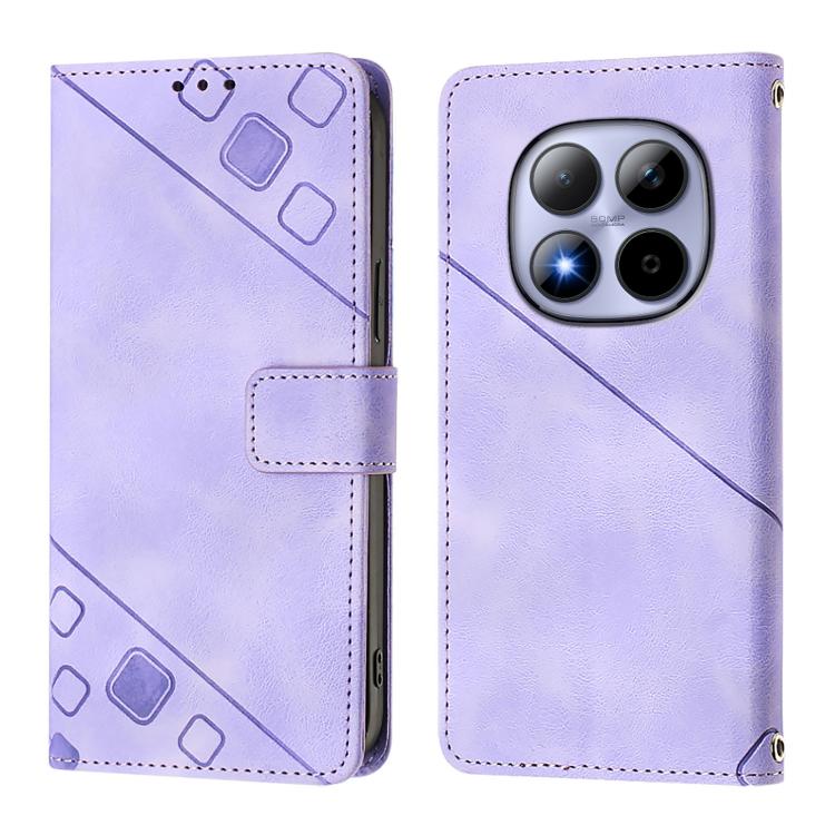 Skin-feel Embossed Leather Phone Case, For Redmi Note 15 Pro 5G Global 163.6mm, For Redmi 15 5G Global / 15 4G SEA, For Redmi 15 5G / 4G EU 171mm, For Redmi Note 14 4G 164.84mm