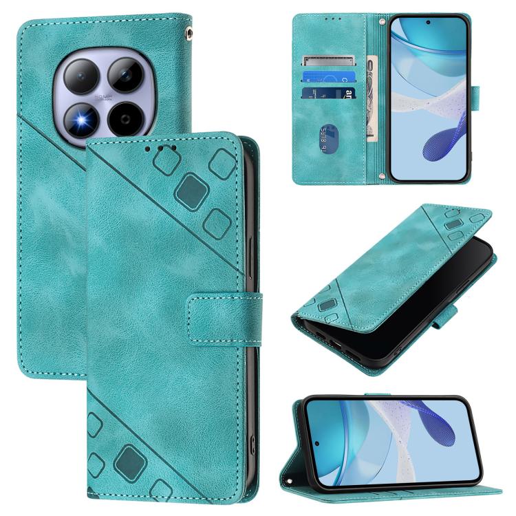 Skin-feel Embossed Leather Phone Case, For Redmi Note 15 Pro 5G Global 163.6mm, For Redmi 15 5G Global / 15 4G SEA, For Redmi 15 5G / 4G EU 171mm, For Redmi Note 14 4G 164.84mm