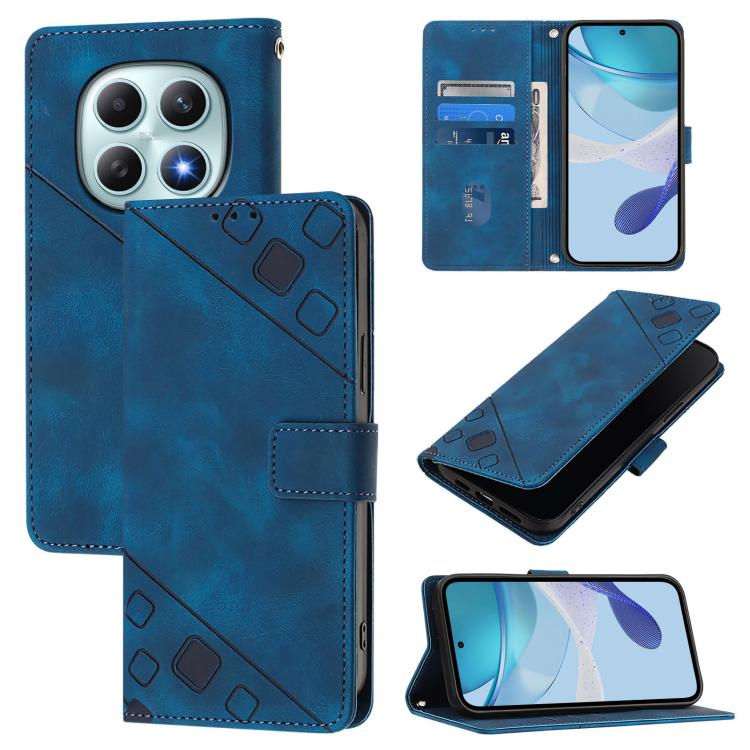 Skin-feel Embossed Leather Phone Case, For Redmi Turbo 5 5G Global / Poco X8 Pro, For Redmi Note 15 Pro+ 5G Global 163.3mm, For Redmi Note 15 4G / 5G Global 164mm, For Redmi Note 15 Pro 5G Global 163.6mm