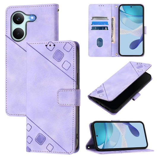 Skin-feel Embossed Leather Phone Case, For Redmi Turbo 5 5G Global / Poco X8 Pro, For Redmi Note 15 Pro+ 5G Global 163.3mm, For Redmi Note 15 4G / 5G Global 164mm, For Redmi Note 15 Pro 5G Global 163.6mm
