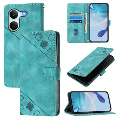Skin-feel Embossed Leather Phone Case, For Redmi 15a 5G Global, For Redmi Turbo 5 5G Global / Poco X8 Pro, For Redmi Note 15 Pro+ 5G Global 163.3mm, For Redmi Note 15 4G / 5G Global 164mm