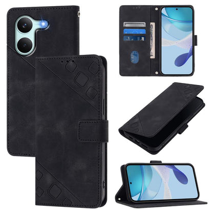 Skin-feel Embossed Leather Phone Case, For Redmi 15a 5G Global, For Redmi Turbo 5 5G Global / Poco X8 Pro, For Redmi Note 15 Pro+ 5G Global 163.3mm, For Redmi Note 15 4G / 5G Global 164mm