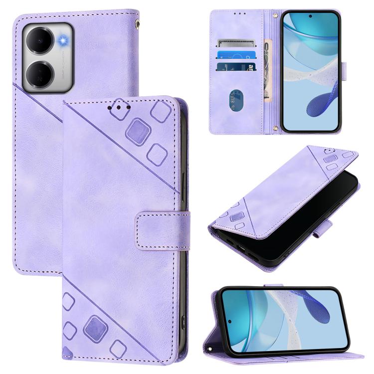 Skin-feel Embossed Leather Phone Case, For Redmi 15a 5G Global, For Redmi Turbo 5 5G Global / Poco X8 Pro, For Redmi Note 15 Pro+ 5G Global 163.3mm, For Redmi Note 15 4G / 5G Global 164mm